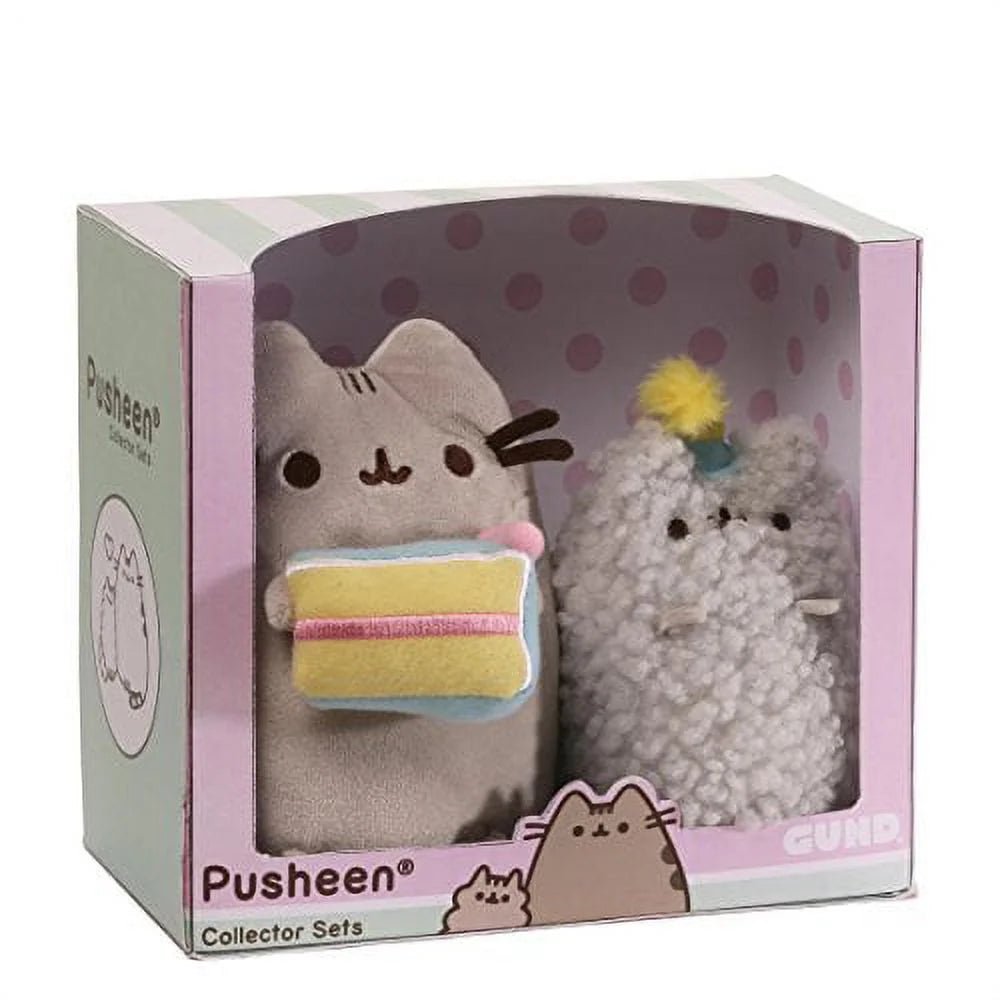 Pusheen and Stormy Birthday Set Plush, 6.5”