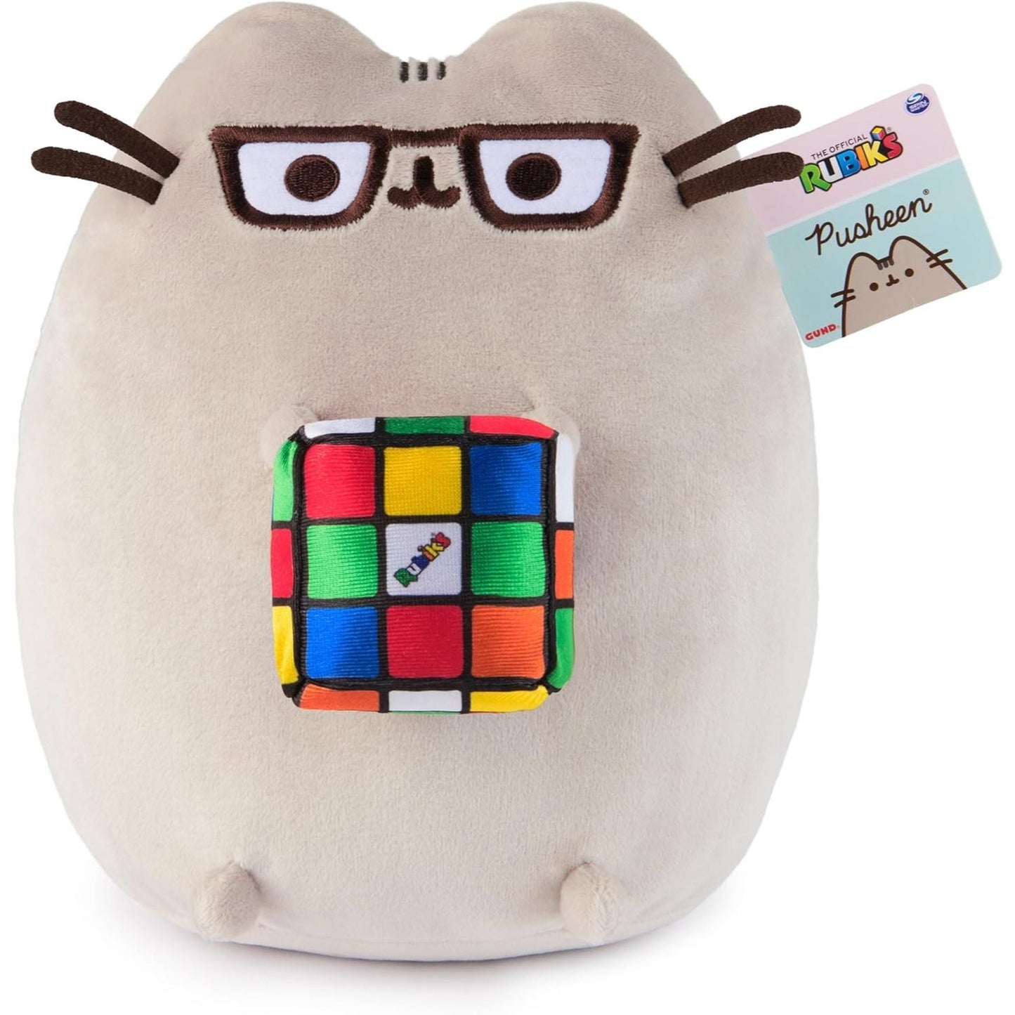 Pusheen with Rubik`s Cube, 9.5"