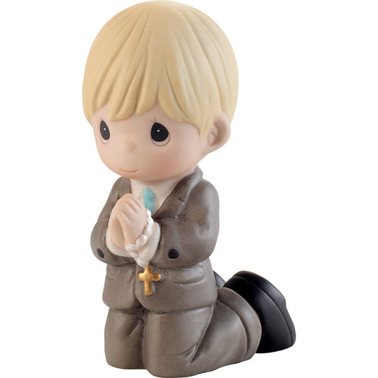 Remembrance Of My First Communion Boy Figurine