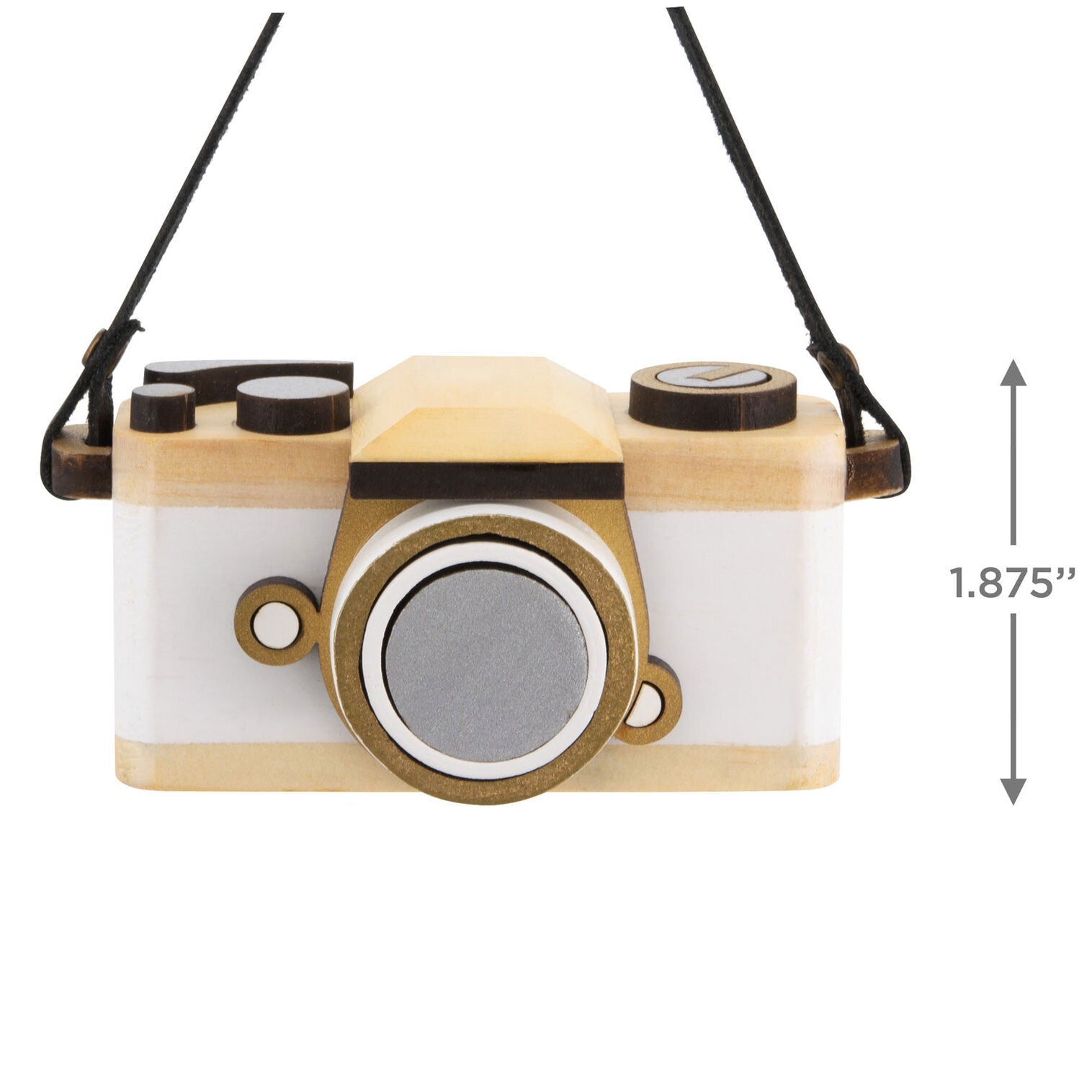 Retro Camera Wood Hallmark Ornament