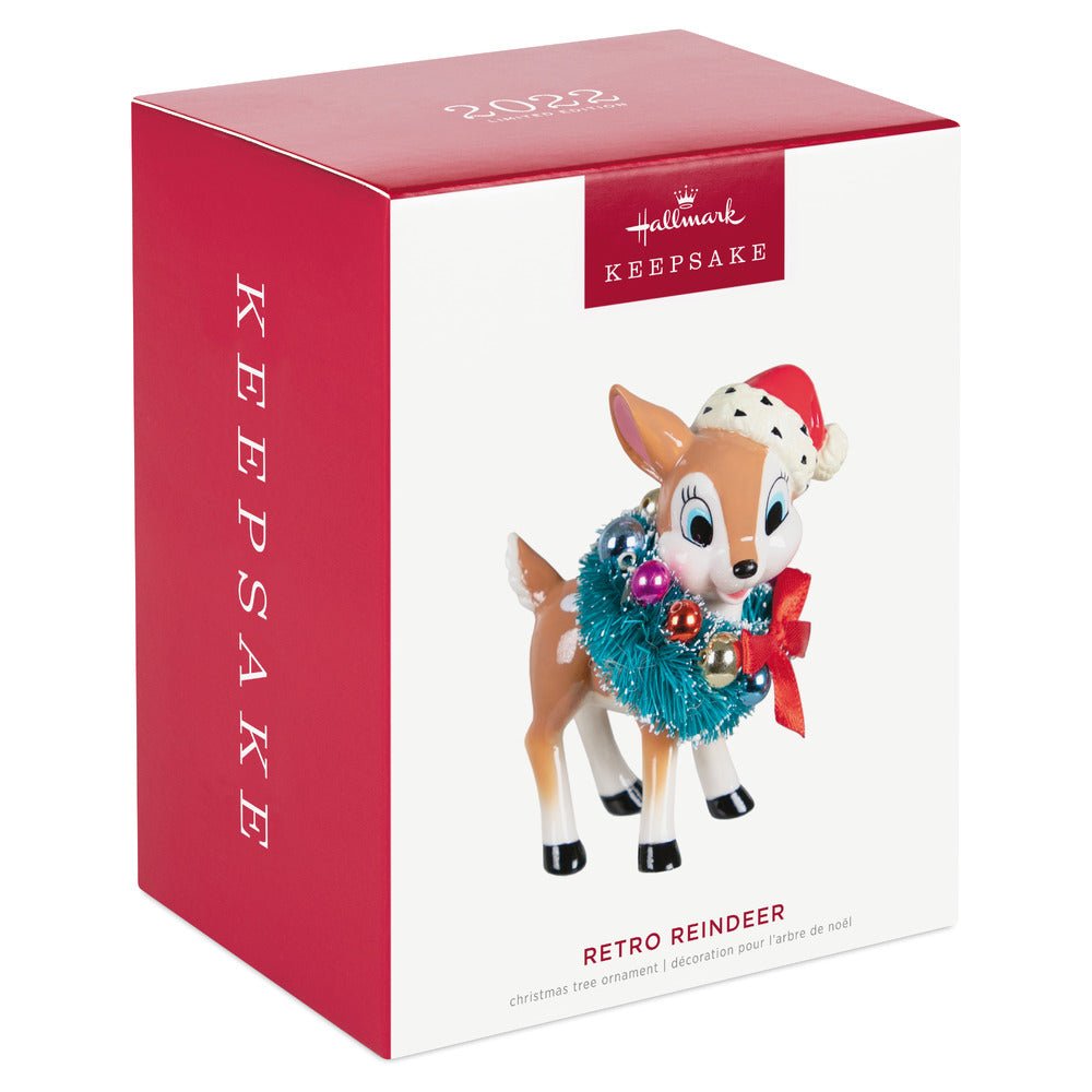 *NEW* Hallmark 2022 Limited Edition RETRO REINDEER deals Keepsake Christmas Ornament