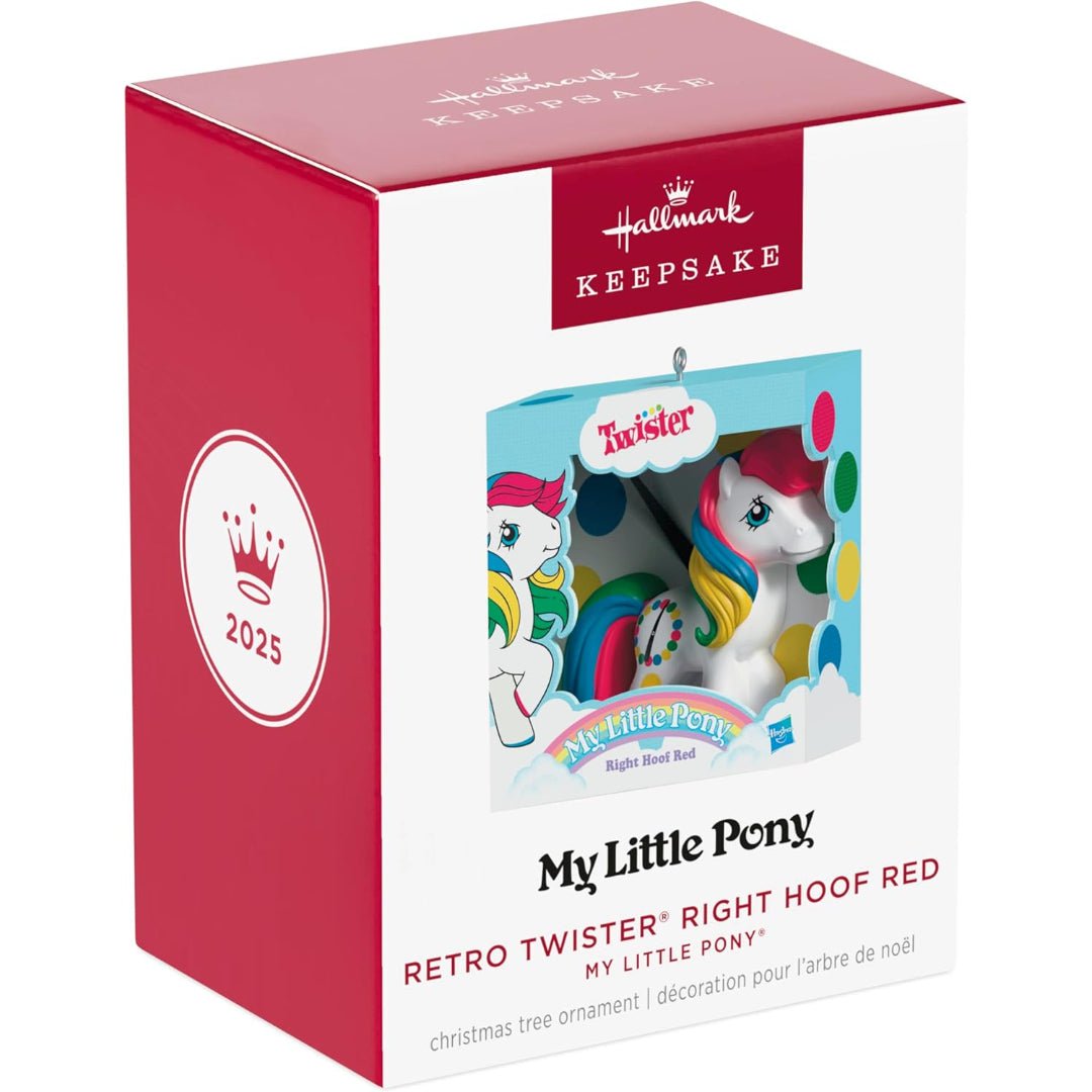 Retro Twister Right Hoof Red My Little Pony 2025 Keepsake Ornament