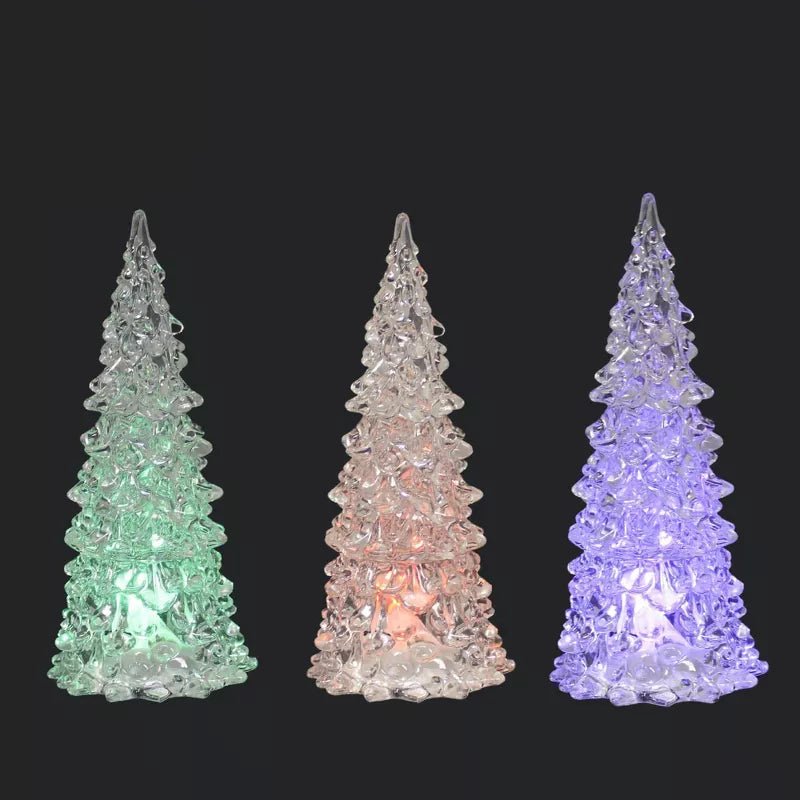 Roman 9.0 Inch LED Multicolored Acrylic Tree Set of 5