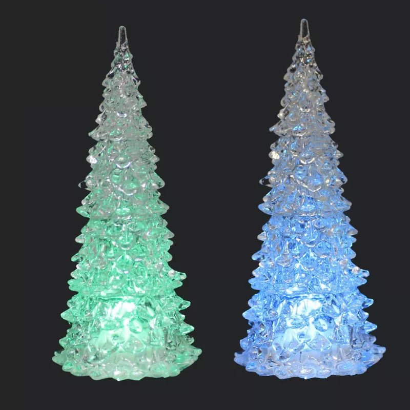 Roman 9.0 Inch LED Multicolored Acrylic Tree Set of 5