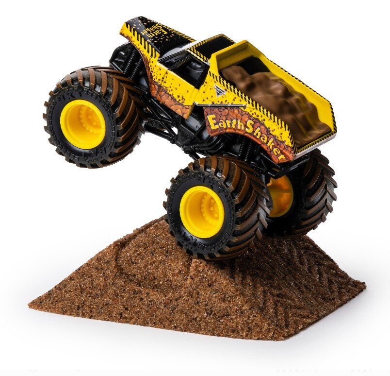 Monster Jam, Earth Shaker Monster Dirt Starter Set with Kinetic Sand 1:64 Scale