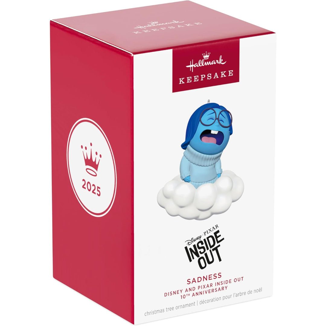Sadness Disney and Pixar Inside Out 10th Anniversary 2025 Keepsake Ornament