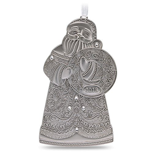 Saint Nick, Metal Santa, 2018 Keepsake Ornament