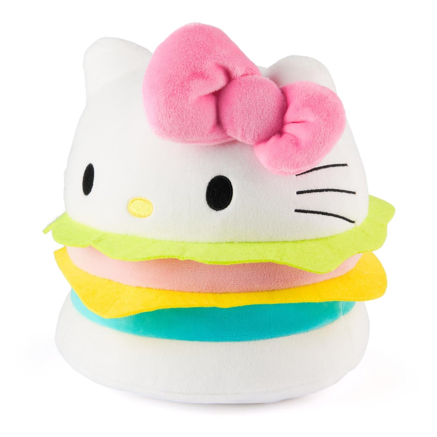 Sanrio Hello Kitty and Friends Hello Kitty Hamburger Plush, 8”