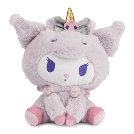 Sanrio Hello Kitty Kuromi Unicorn Plush, 6”
