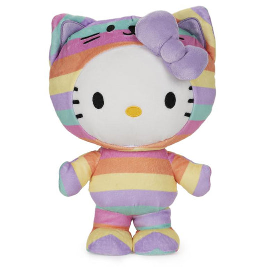 Sanrio Hello Kitty Rainbow Outfit Plush, 9.5”