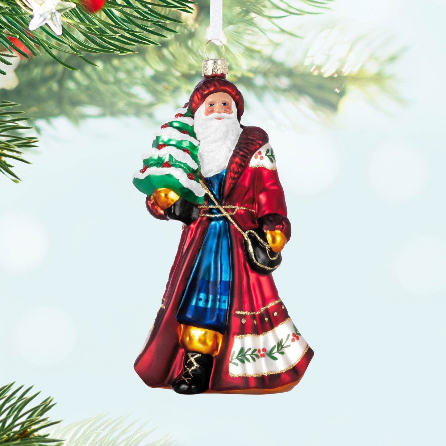 Santa Claus Glass 2024 Keepsake Ornament