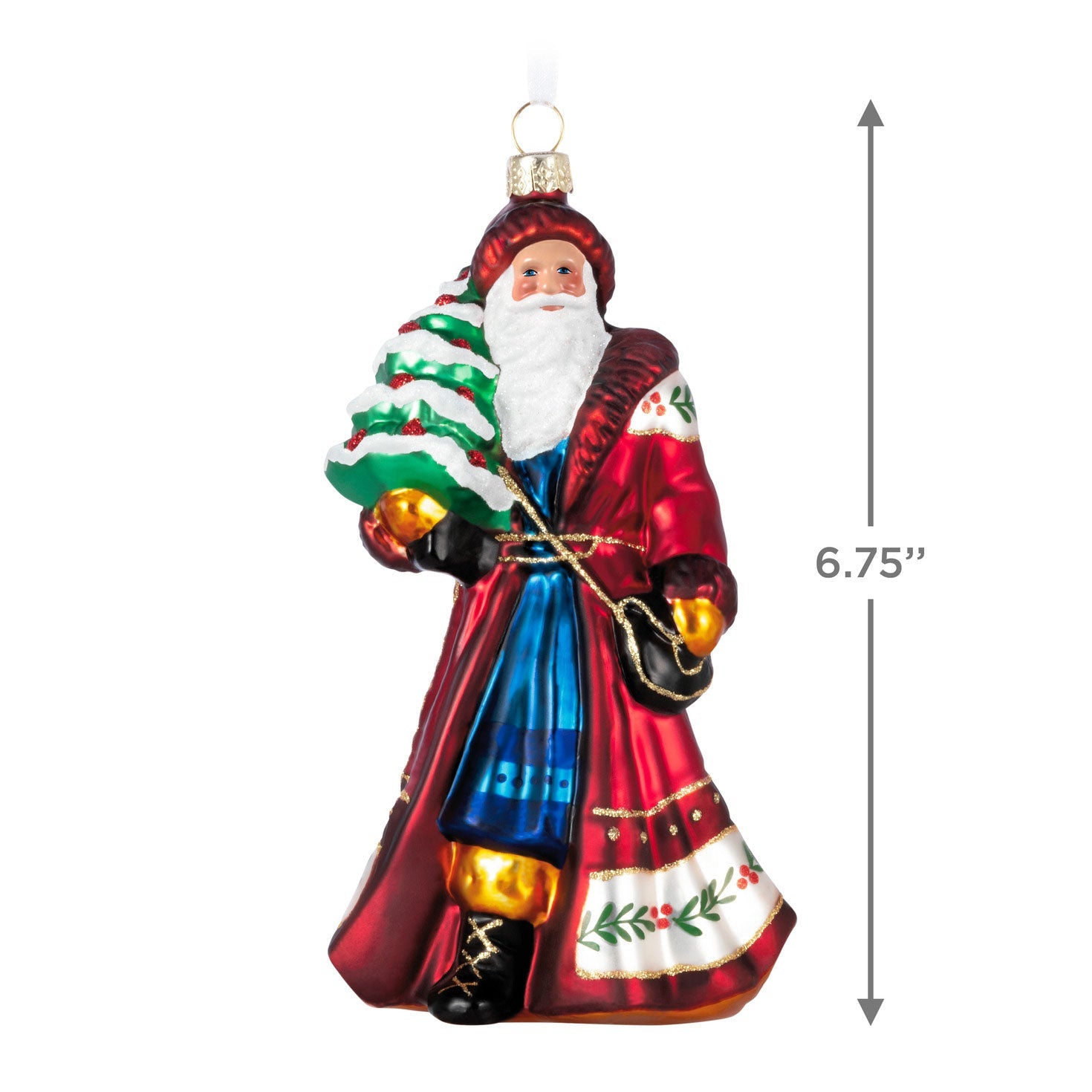 Santa Claus Glass 2024 Keepsake Ornament