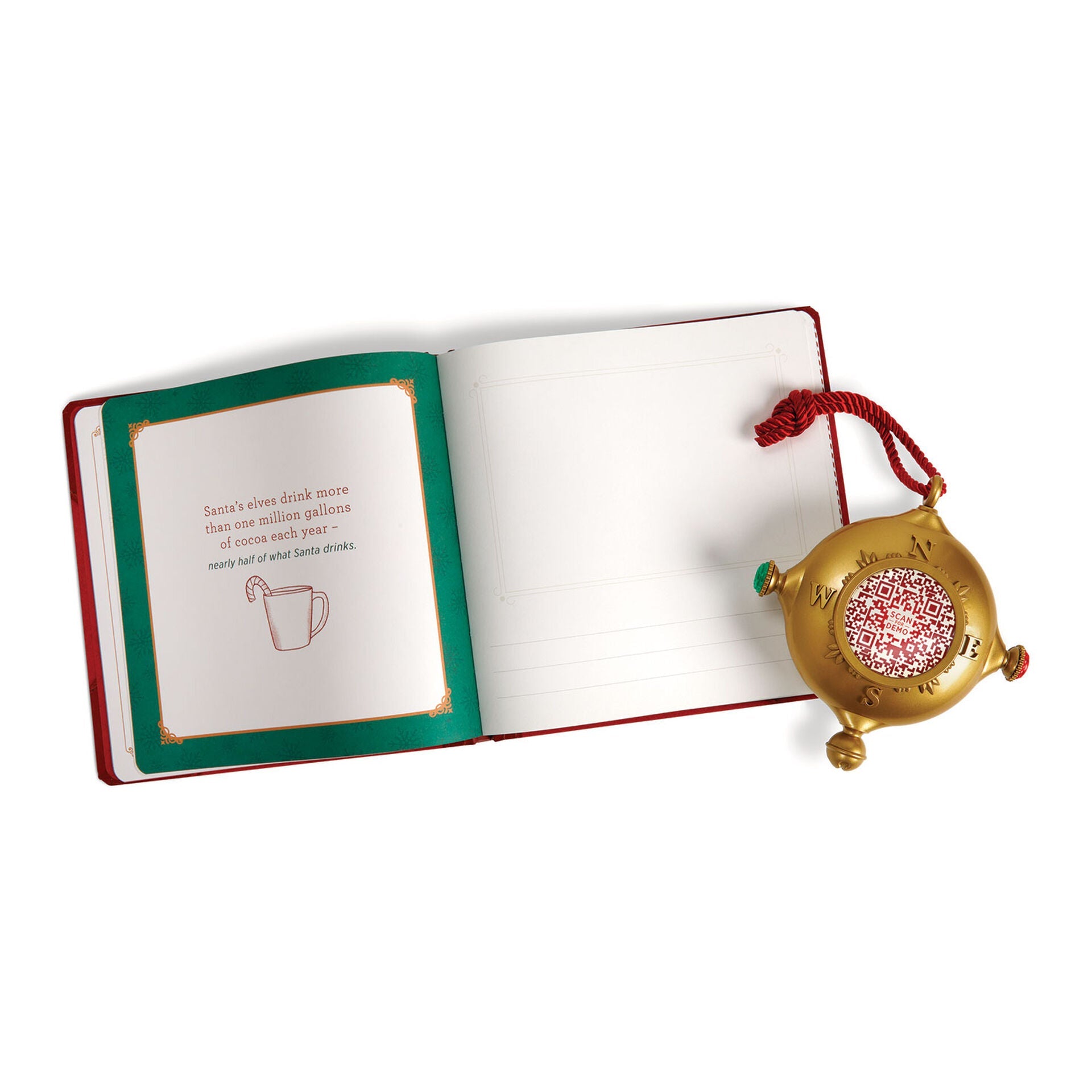 Santa's Kindness Ornament and Journal, Set of 2