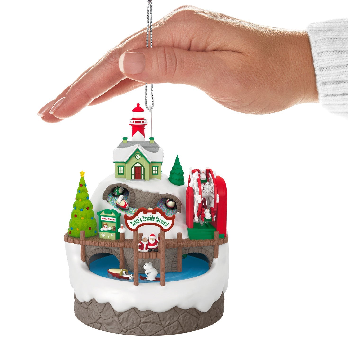 Santa's Seaside Carnival Musical 2024 Keepsake Ornament and Motion