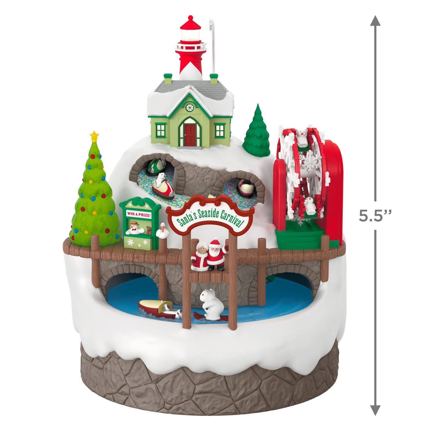 Santa's Seaside Carnival Musical 2024 Keepsake Ornament and Motion