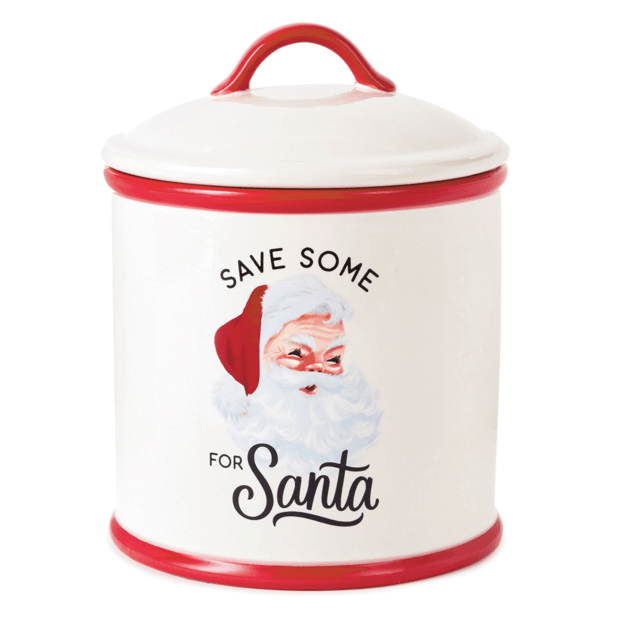 "Save Some For Santa" Ceramic Cookie Jar