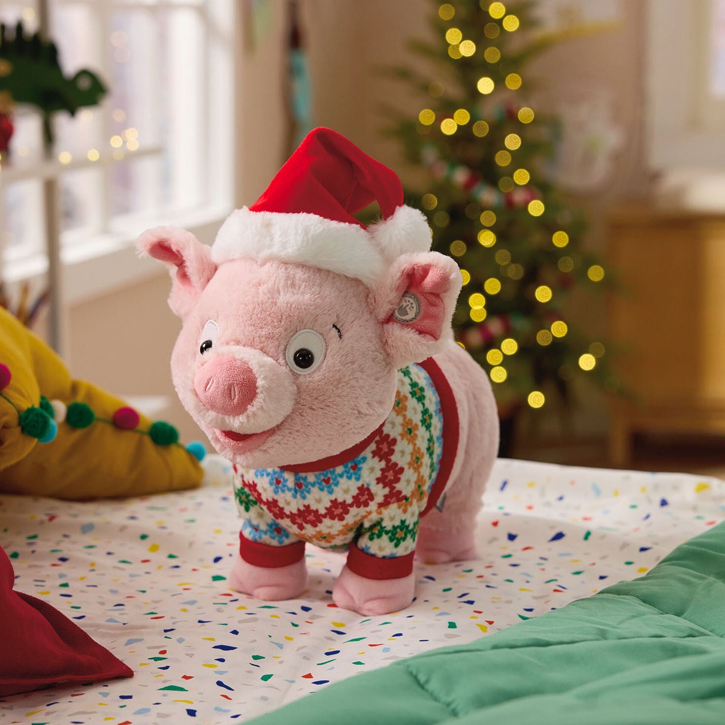 Season's Squealings Pig Plush With Sound and Motion, 10"