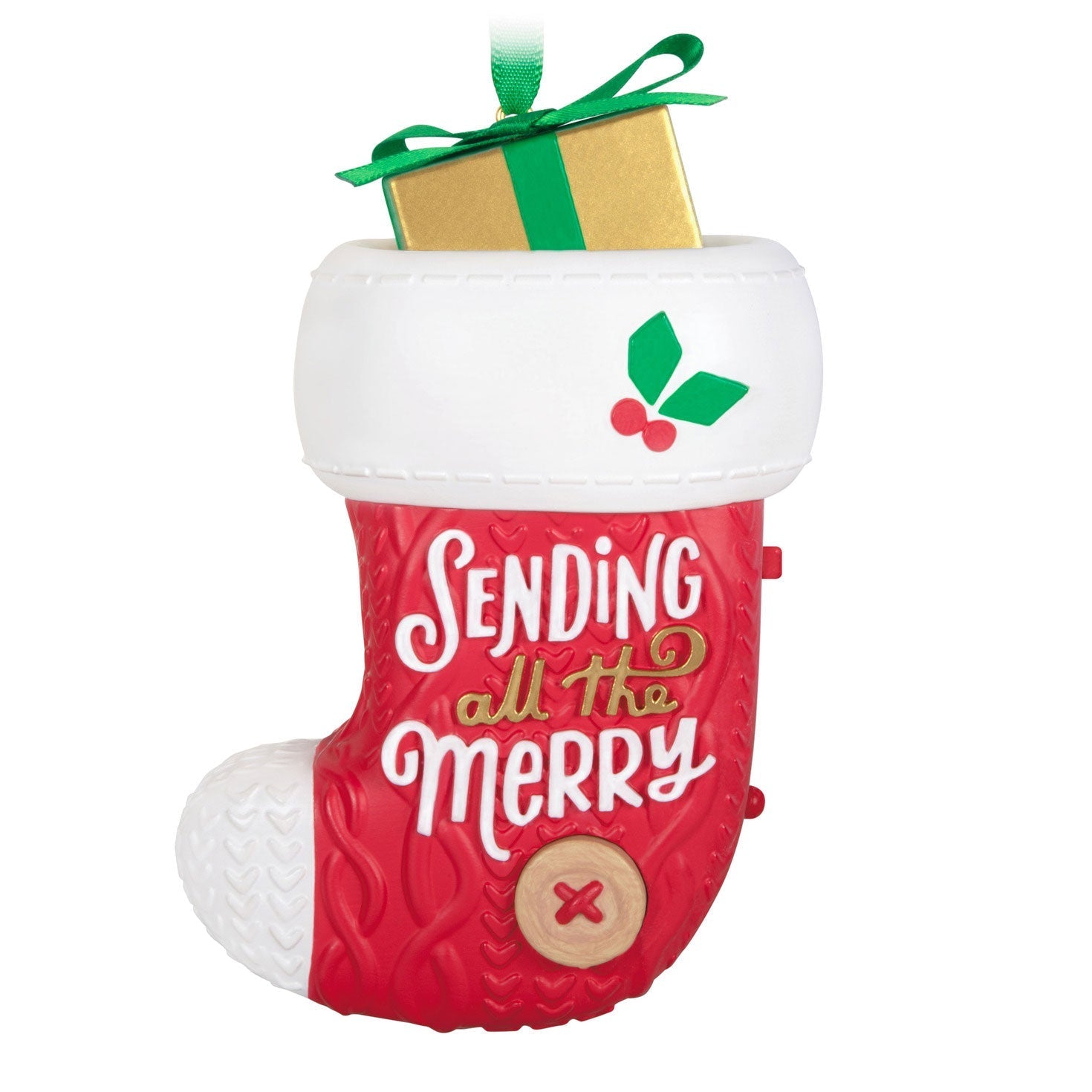 Sending All the Merry Recordable Sound 2024 Keepsake Ornament