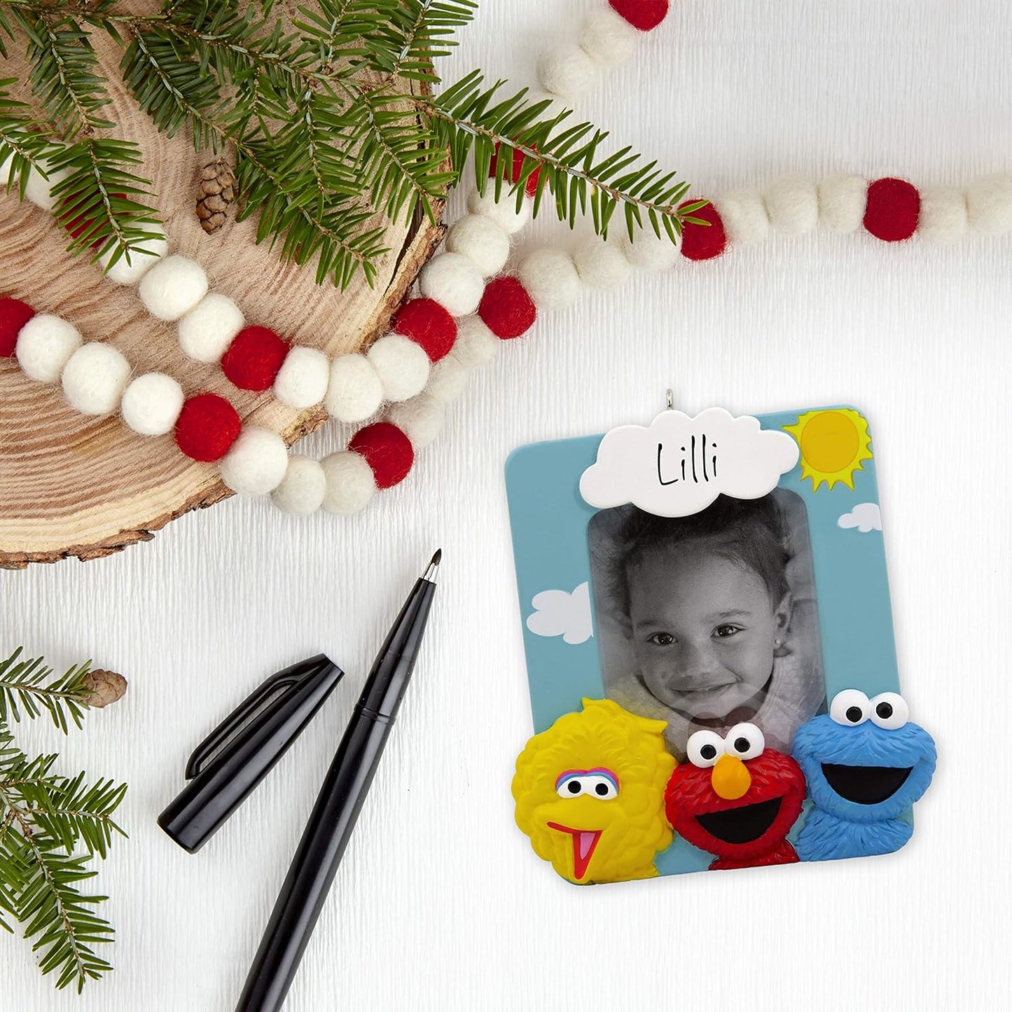 Sesame Street Personalized Picture Frame Hallmark Ornament