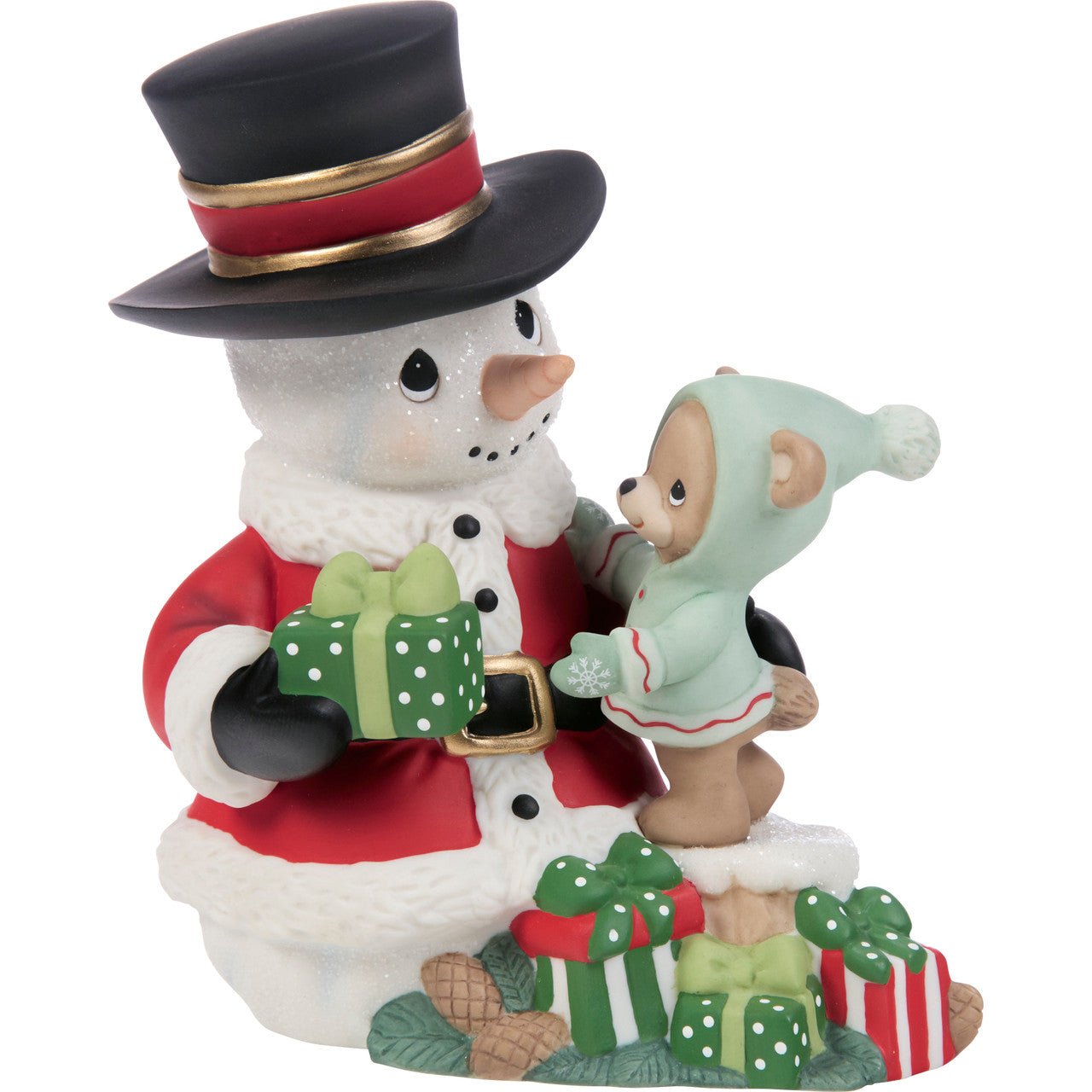 Sharing The Gift Of Love At Christmastime Annual Snowman Figurine