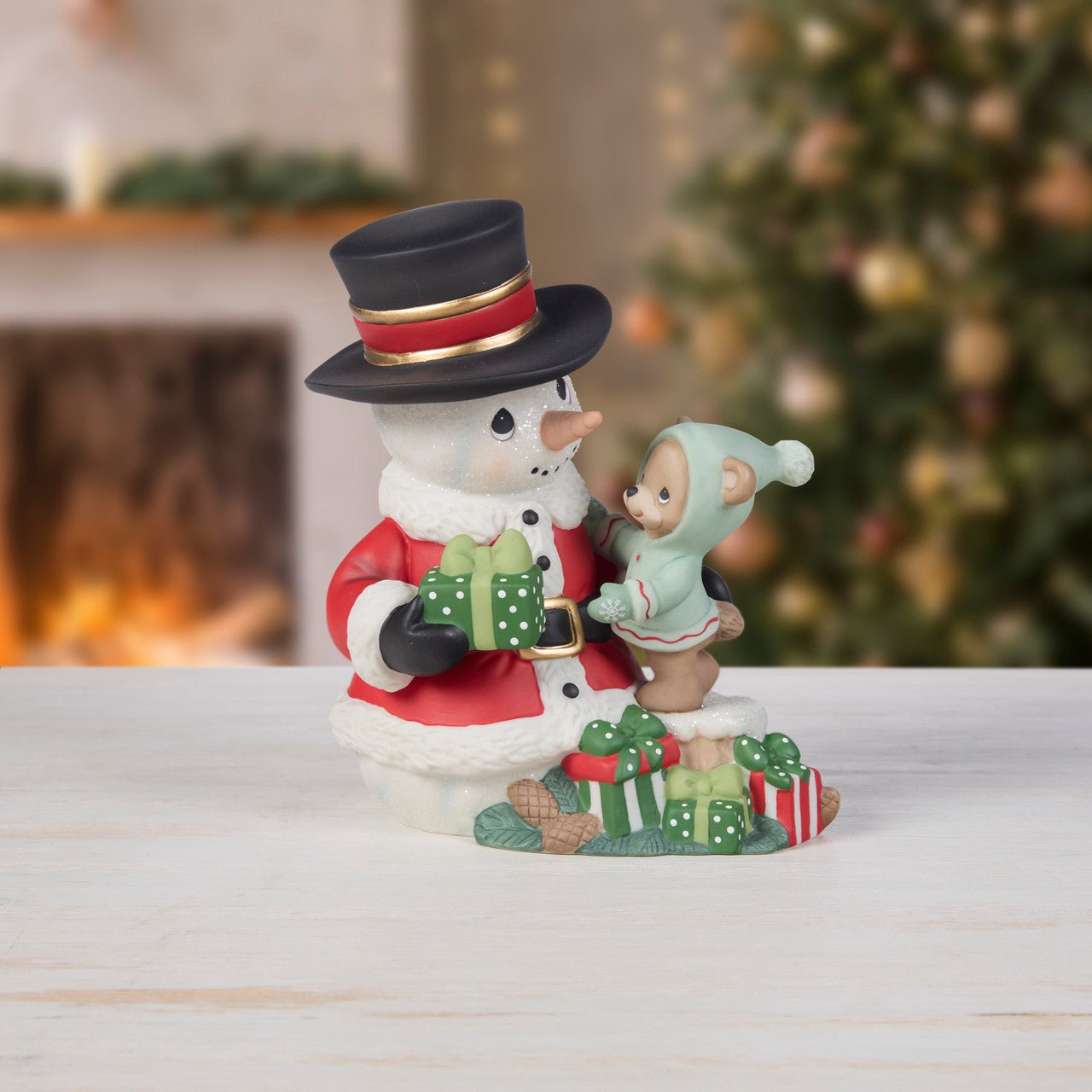 Sharing The Gift Of Love At Christmastime Annual Snowman Figurine
