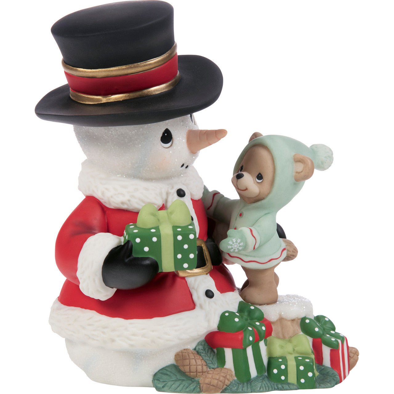 Sharing The Gift Of Love At Christmastime Annual Snowman Figurine