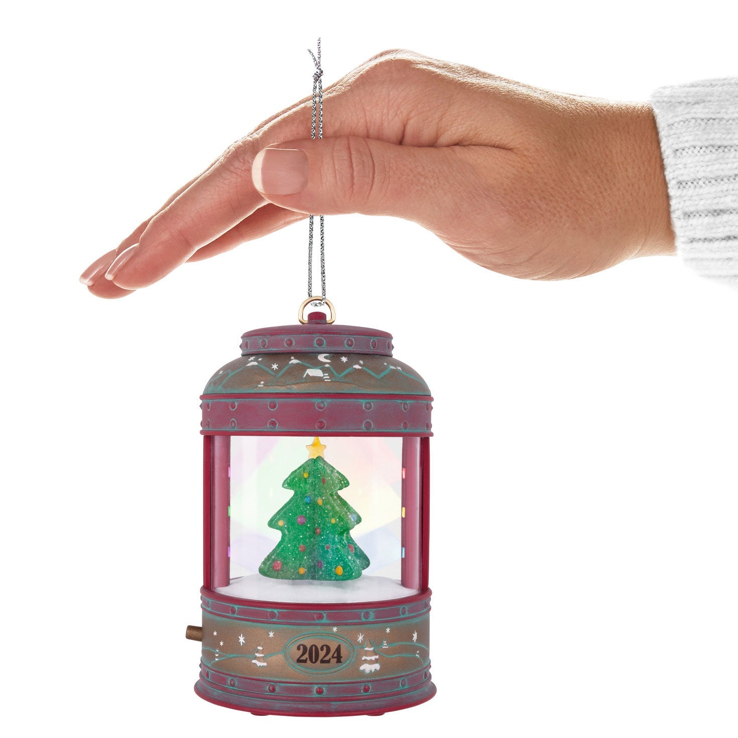 Shimmering Lantern 2024 Musical Keepsake Ornament and Motion