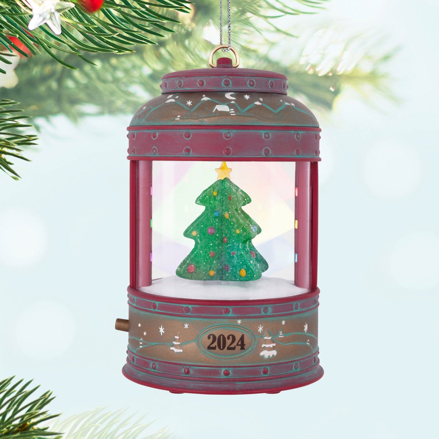 Shimmering Lantern 2024 Musical Keepsake Ornament and Motion