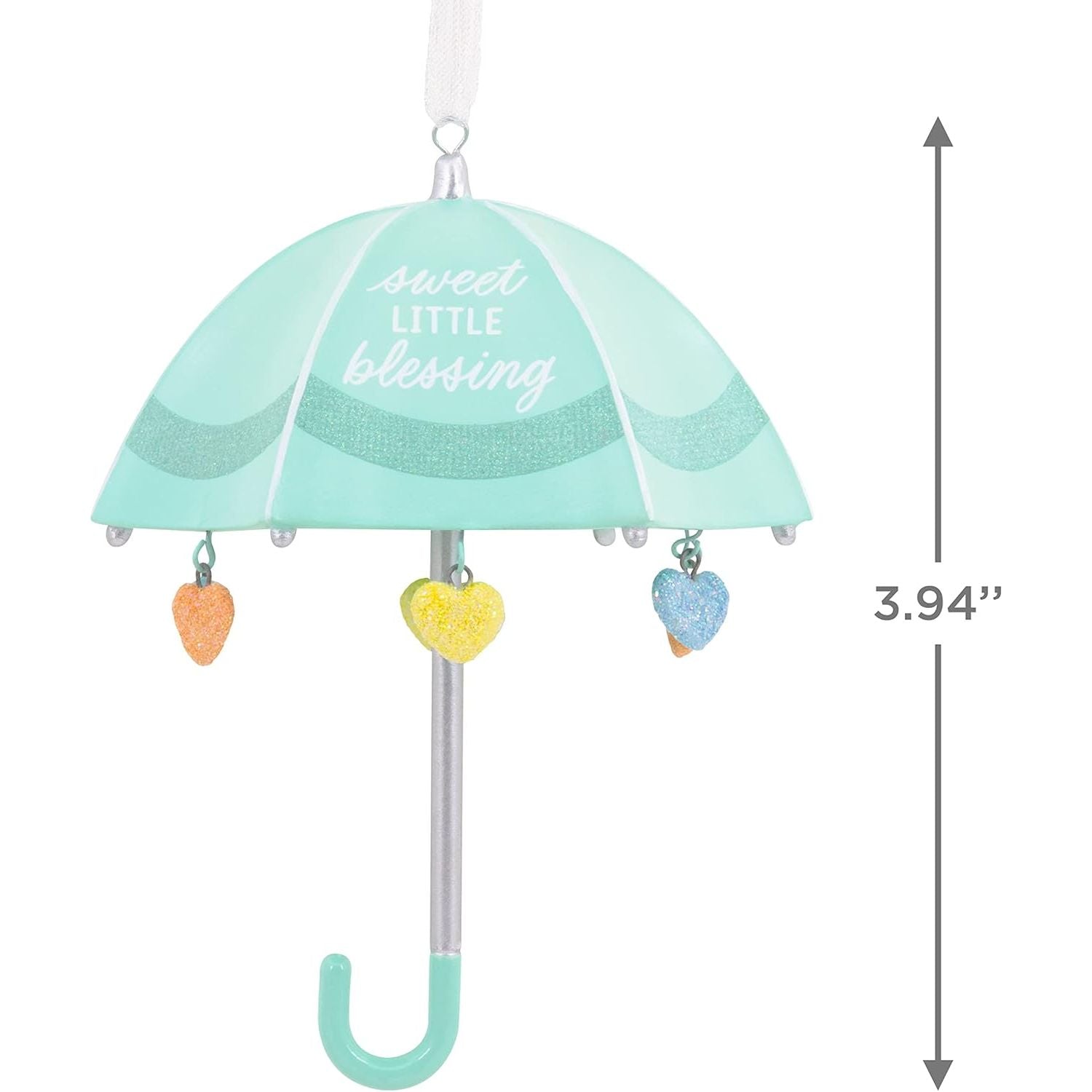 Signature Baby Umbrella Porcelain Hallmark Ornament