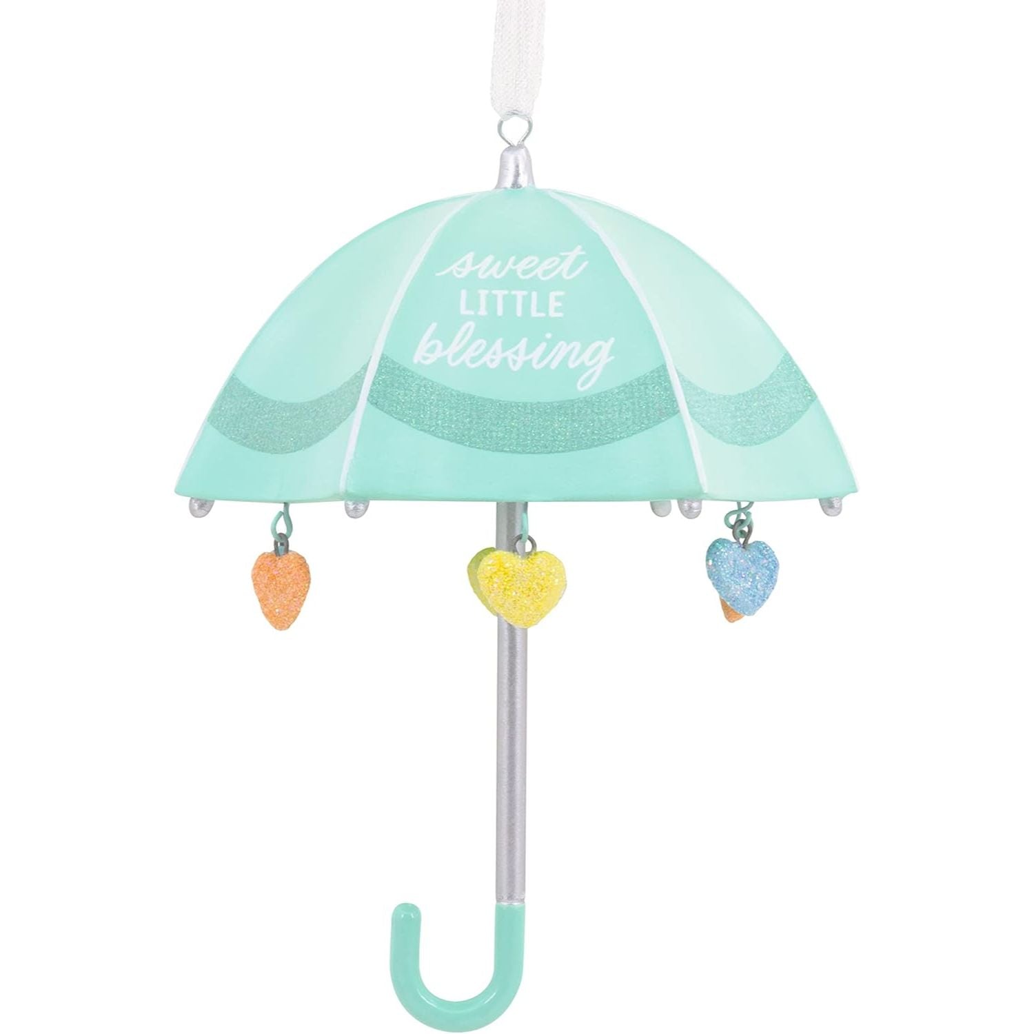 Signature Baby Umbrella Porcelain Hallmark Ornament