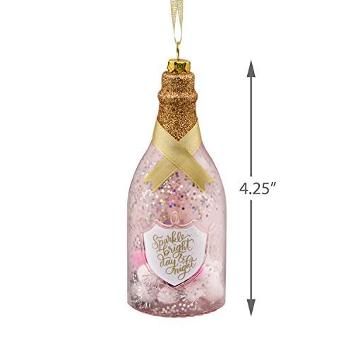 Signature Champagne Bottle Glass Hallmark Ornament