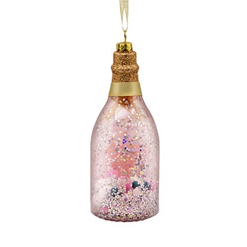 Signature Champagne Bottle Glass Hallmark Ornament