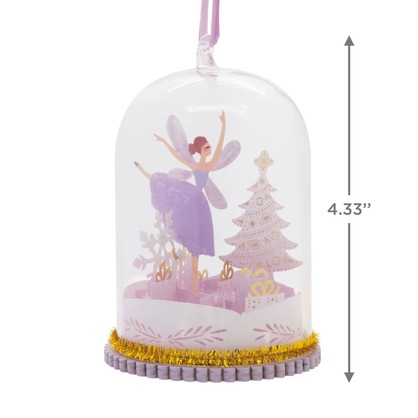 Signature Fairy Cloche Glass and Paper Hallmark Ornament