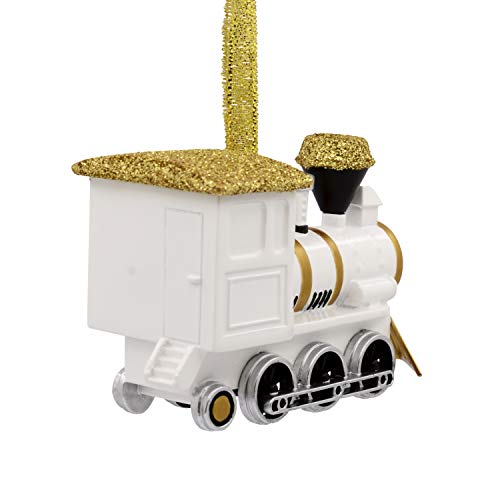 Signature Gold and White Train Hallmark Ornament