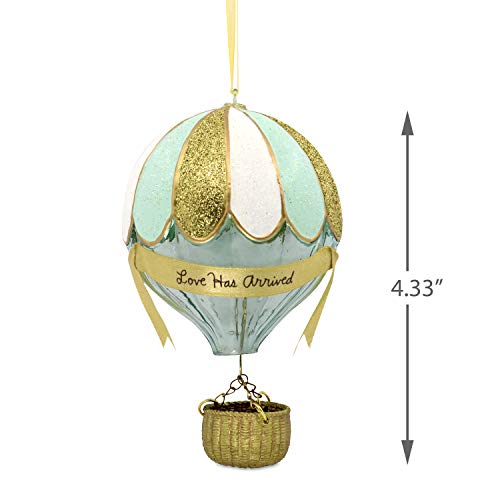 Signature Hot Air Balloon Glass Hallmark Ornament