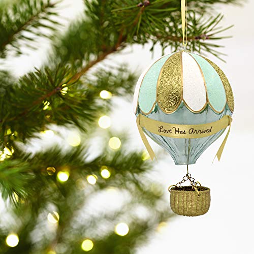 Signature Hot Air Balloon Glass Hallmark Ornament