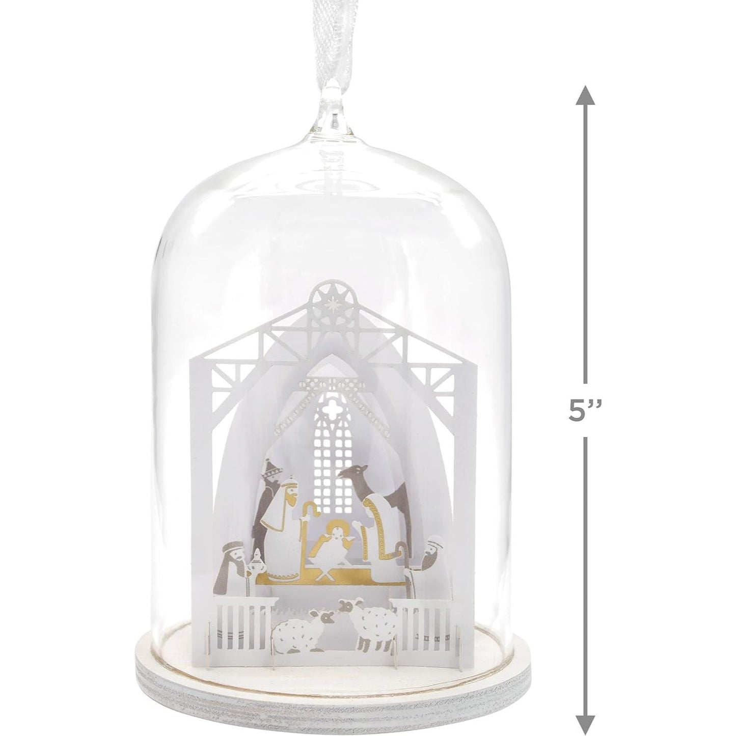 Signature Nativity Glass Cloche Hallmark Ornament