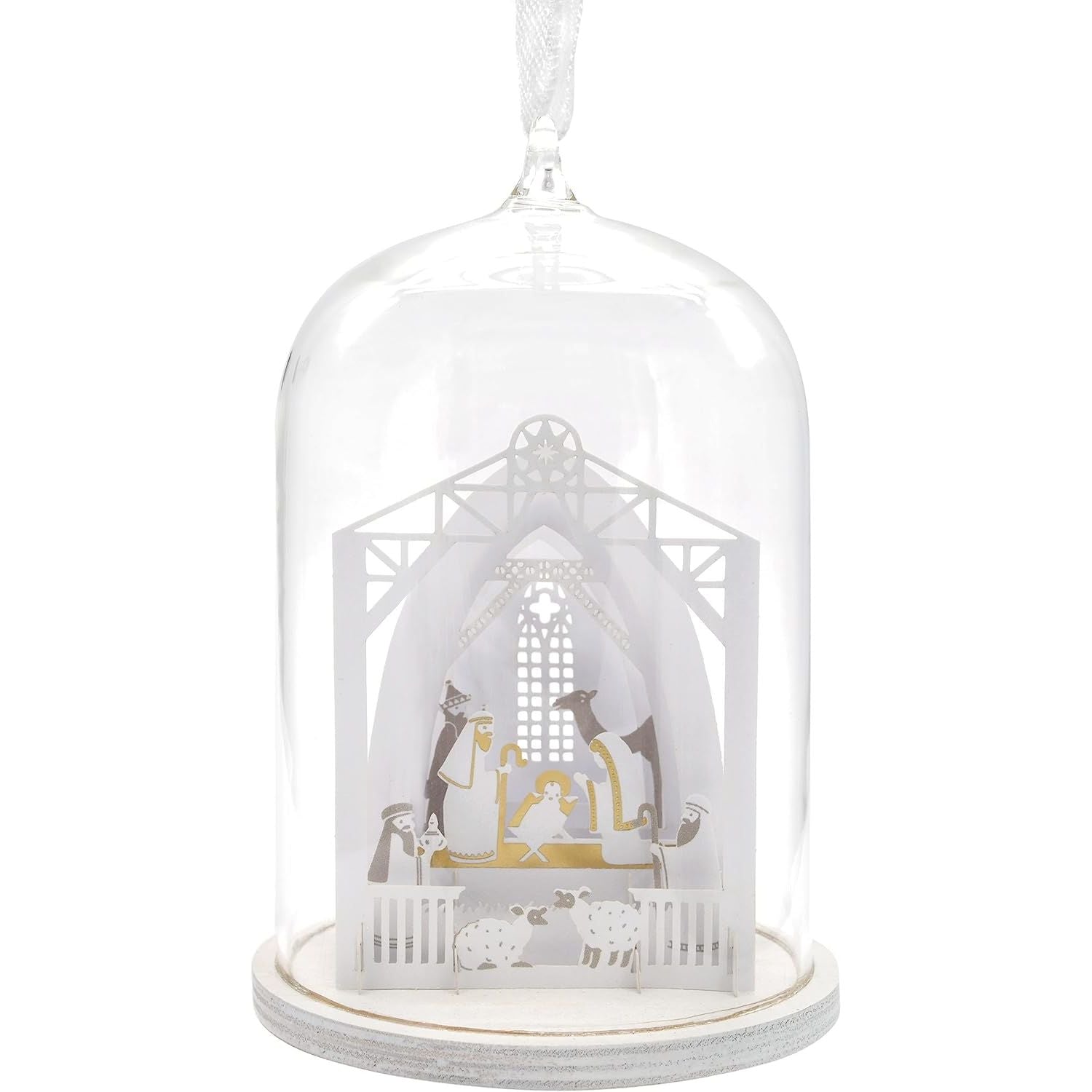 Signature Nativity Glass Cloche Hallmark Ornament