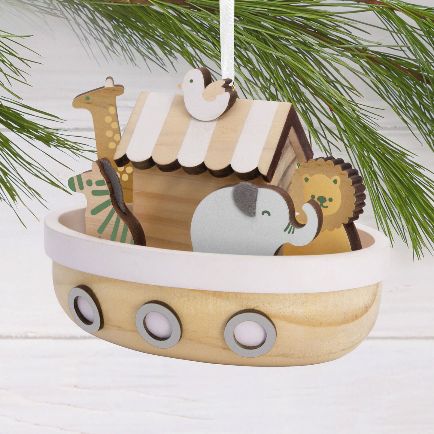 Signature Noah's Ark Wood Hallmark Ornament