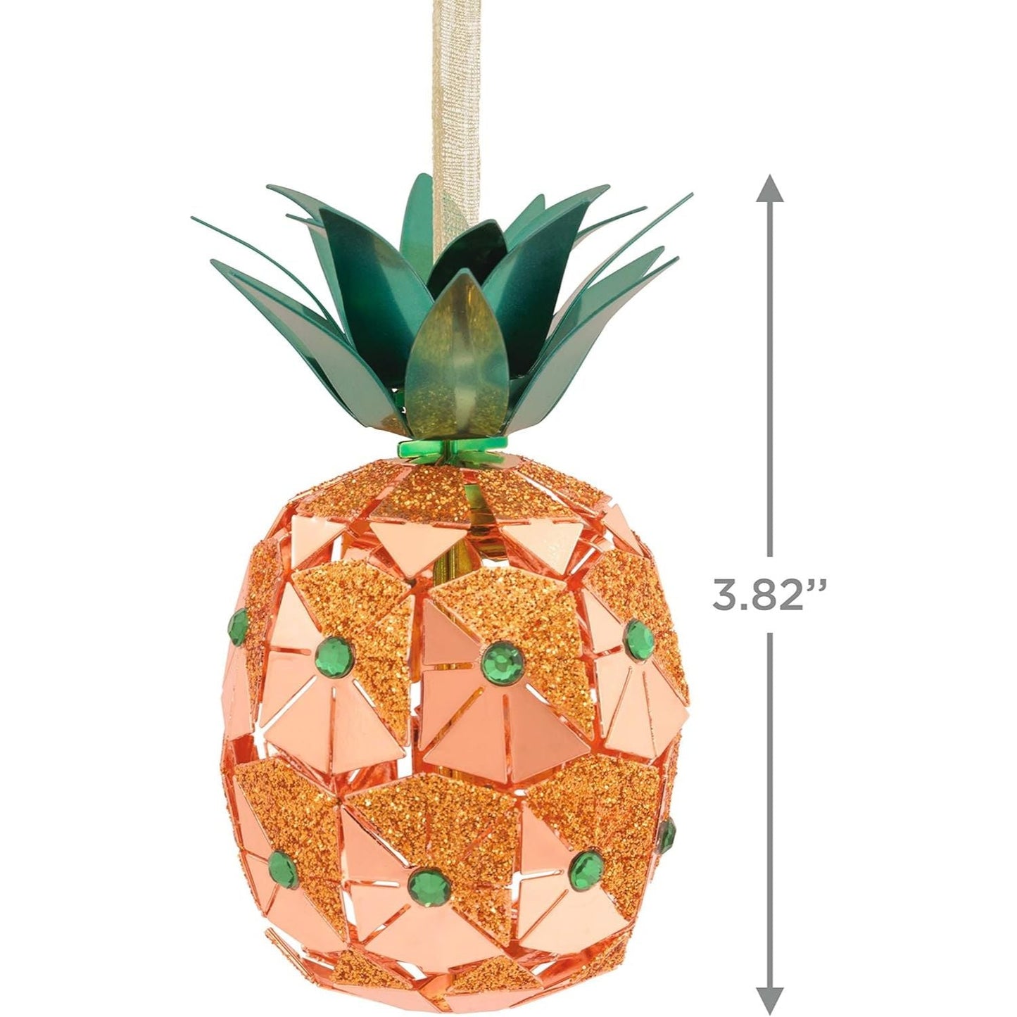 Signature Pineapple Metal and Gemstones Hallmark Ornament