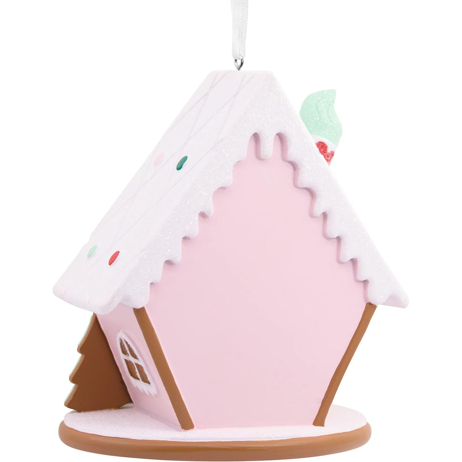 Signature Pink Gingerbread House Christmas Ornament