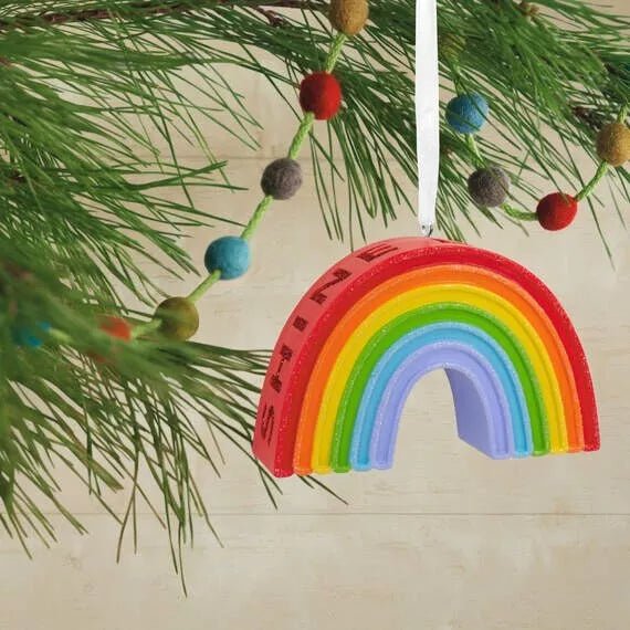 Signature "Shine Bright" Rainbow Hallmark Ornament