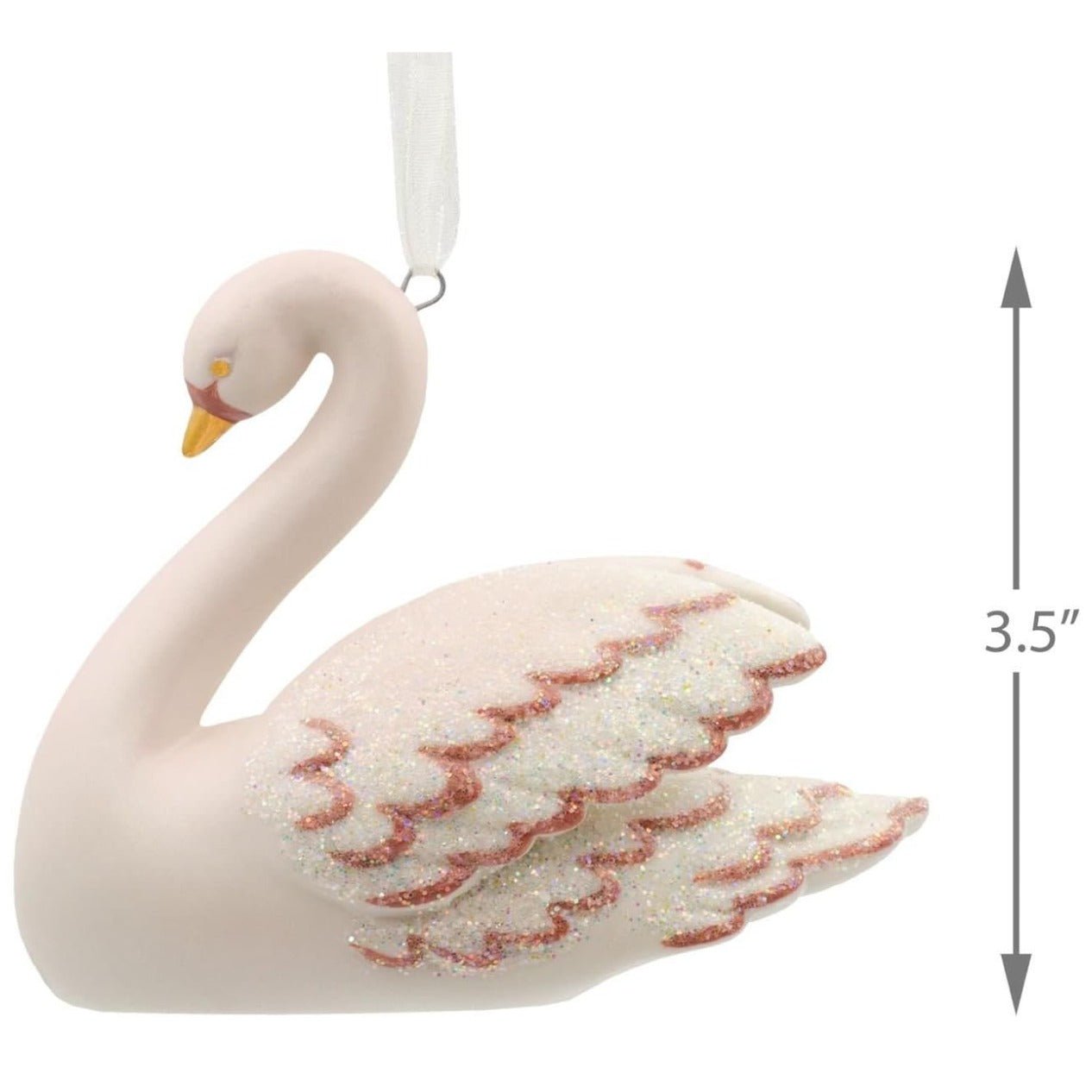 Signature Swan Beauty Porcelain Hallmark Ornament