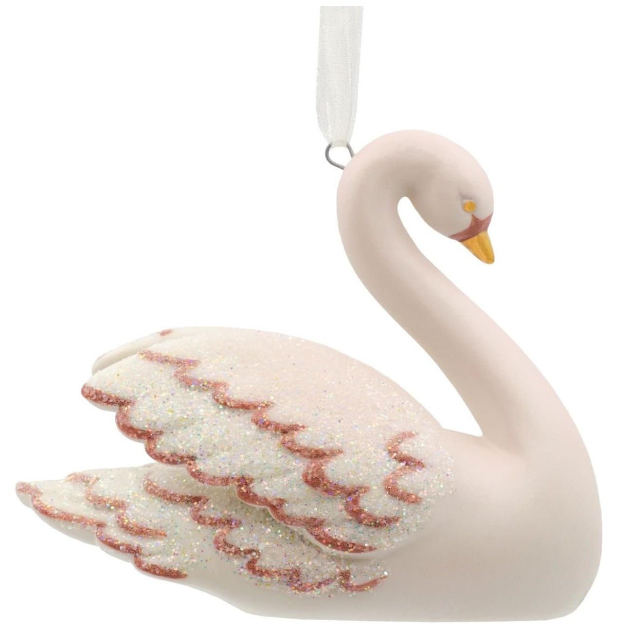 Signature Swan Beauty Porcelain Hallmark Ornament