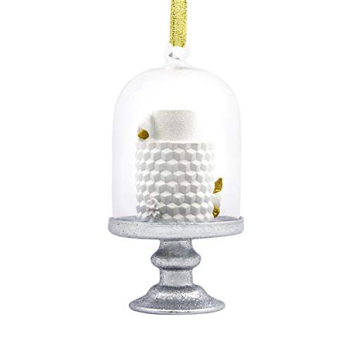 Signature Wedding Cake in Cloche Hallmark Ornament