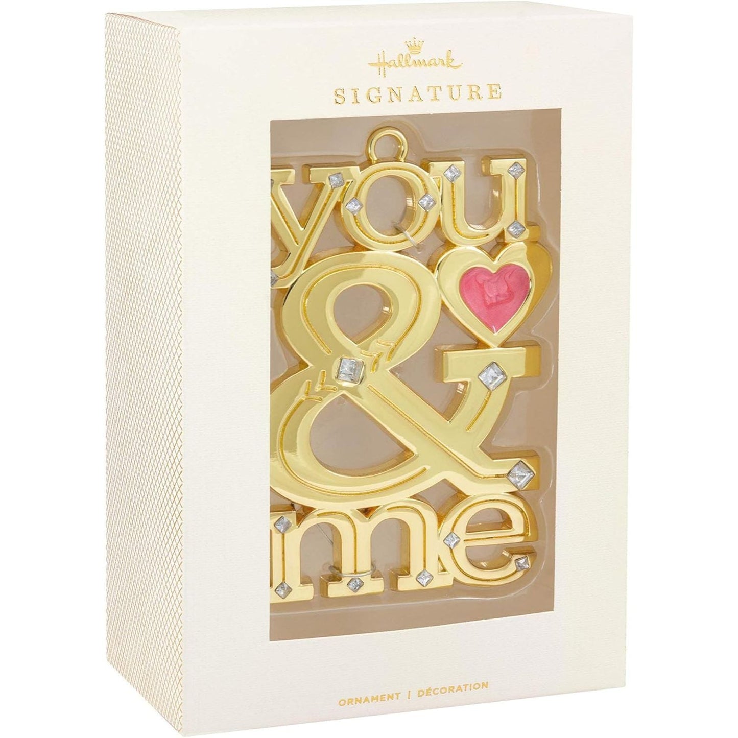 Signature You & Me Love, Metal and Gemstones Hallmark Ornament