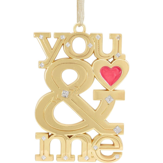 Signature You & Me Love, Metal and Gemstones Hallmark Ornament