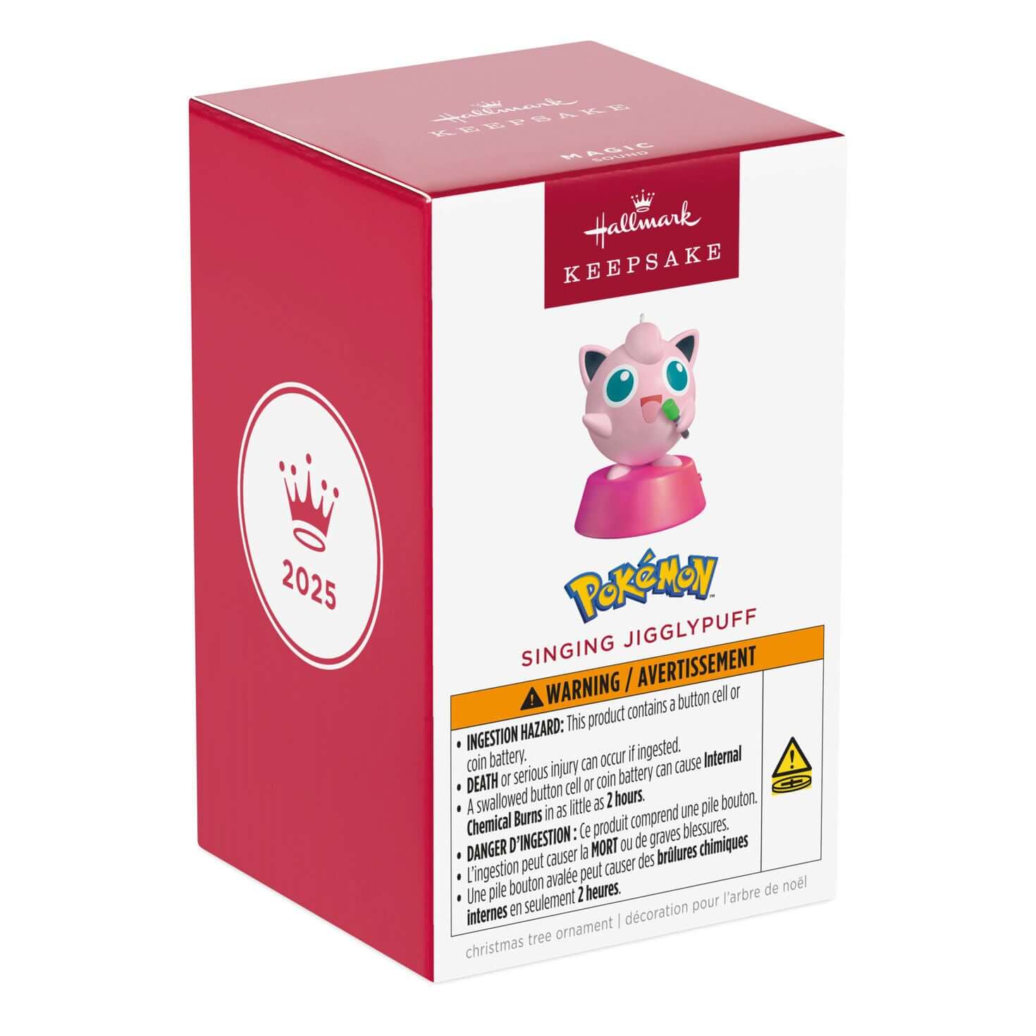 Singing Jigglypuff Pokémon 2025 Keepsake Ornament
