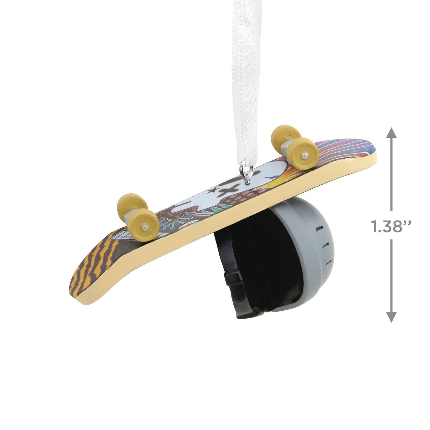 Skateboard and Helmet Hallmark Ornament