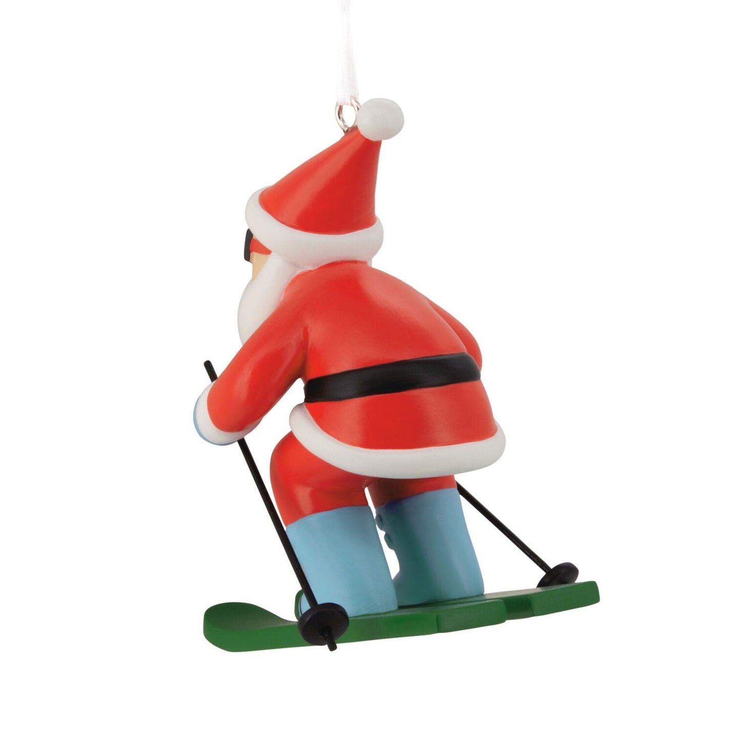 Skiing Santa Hallmark Ornament